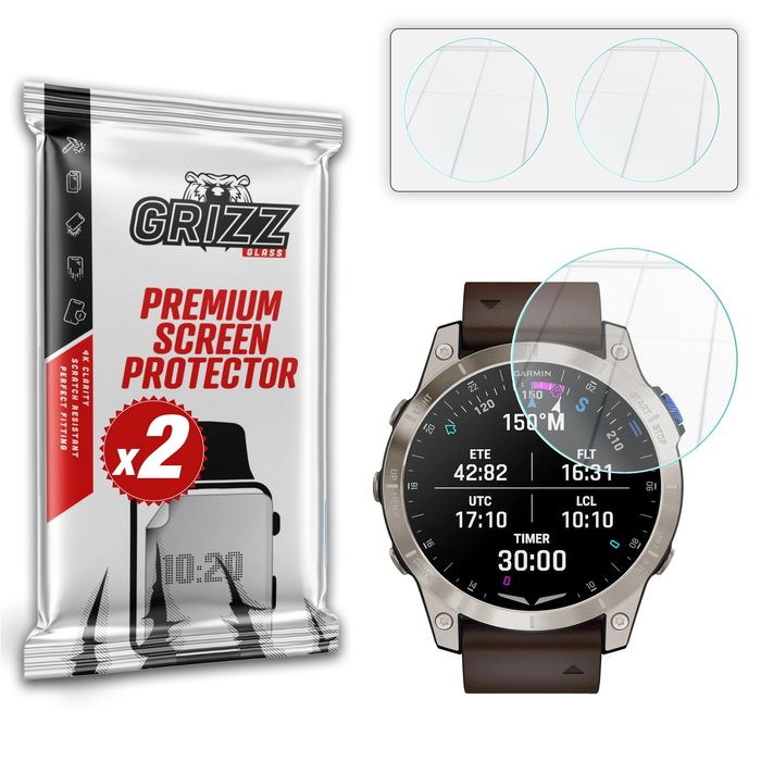 GrizzGlass HybridGlass Garmin D2 Mach 1 Pro 51mm