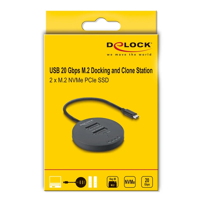Delock Docking Station για Σκληρούς Δίσκους PCIe με σύνδεση Thunderbolt / USB-C (64364)