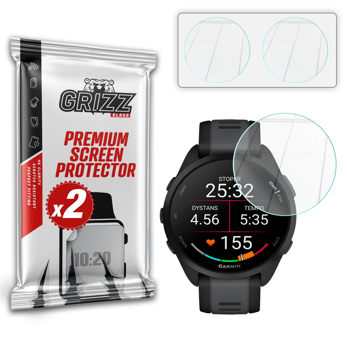 GrizzGlass HybridGlass Garmin Forerunner 165