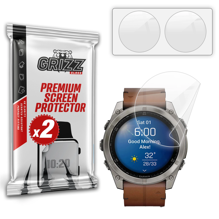 GrizzGlass CeramicFilm Garmin Fenix 8 51mm