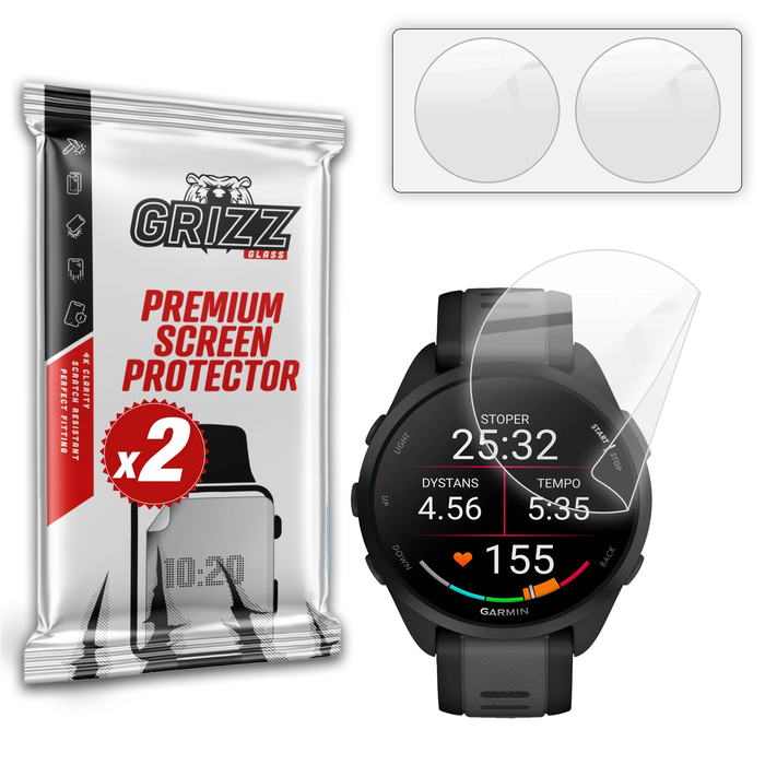GrizzGlass CeramicFilm Garmin Forerunner 165