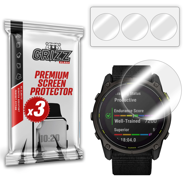 GrizzGlass Hydrofilm Garmin Enduro 3