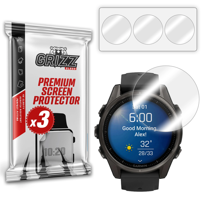 GrizzGlass Hydrofilm Garmin Fenix 8 43mm