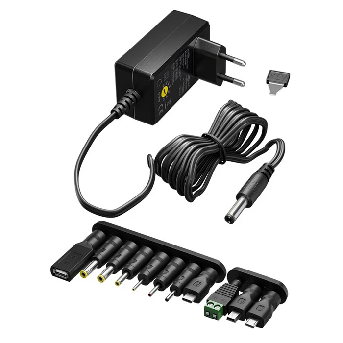 Universal Τροφοδοτικό Goobay 64571, 3V-12V, 7.2W/0.6A, 12 tips