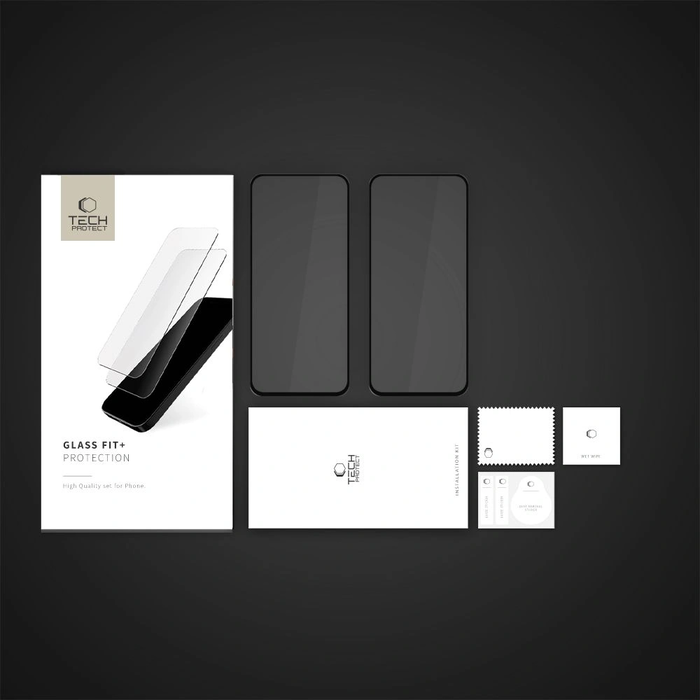 Tech-Protect Glass Fit+ Motorola Moto G15 / G15 Power / G05 / E15 Black [2 PACK]
