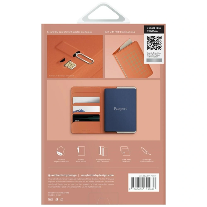 UNIQ Belmont RFID lock terracotta ivory