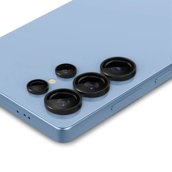 Spigen Optik Pro HD Glas.tr ez Fit Camera Protector Galaxy S25 Ultra Black [2 PACK]