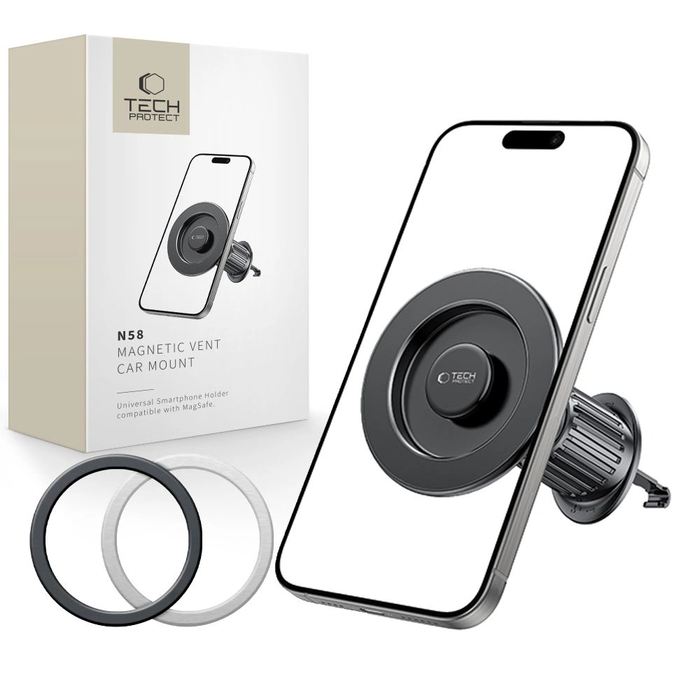 Tech-Protect N58 Magnetic MagSafe Vent Car Mount Black