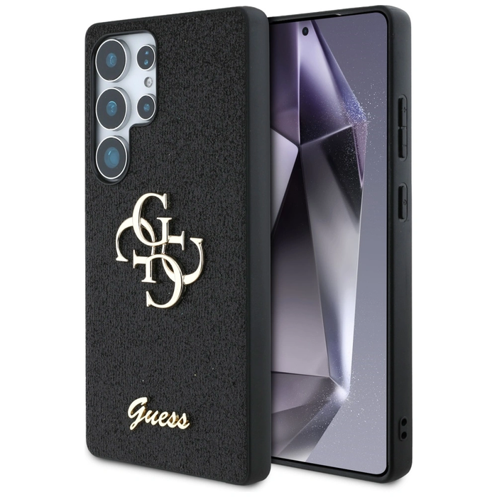 Guess Fixed Glitter Big 4G Metal Logo Samsung Galaxy S25 Ultra black