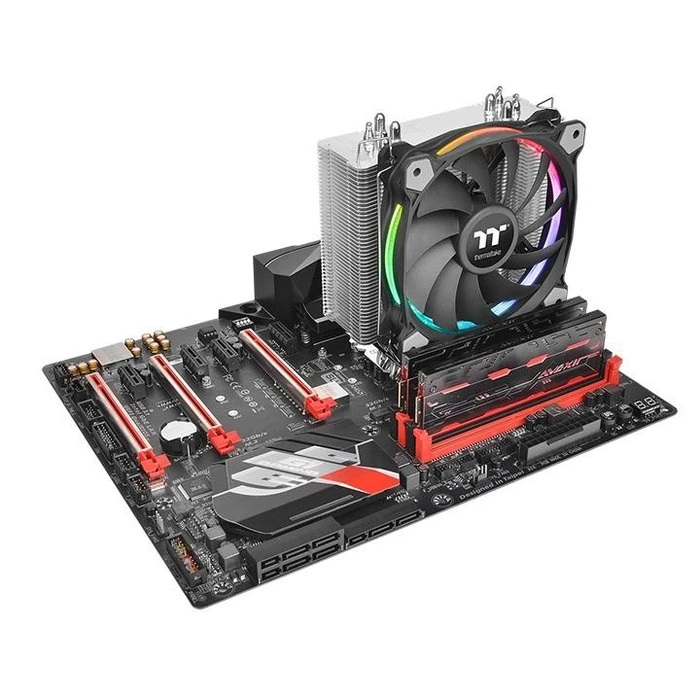 Ψύκτρα CPU Thermaltake Cpu Cooler Riing Silent 12 Rgb Sync Edition (120mm Fan, Tdp 150w)