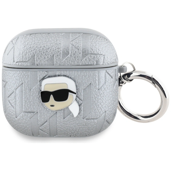 Karl Lagerfeld Monogram Karl Head Apple AirPods 4 silver