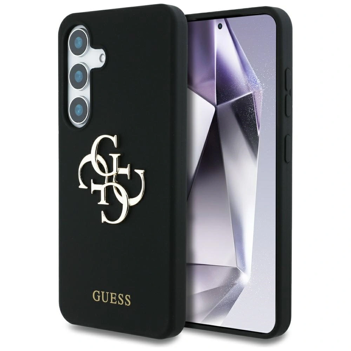 Guess Silicone Big 4G Logo Bottom Script Samsung Galaxy S25 black