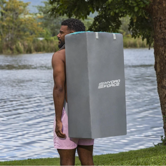 Bestway Hydro Force Aqua Drifter View Set Φουσκωτή Σανίδα SUP με Μήκος 3.35m Τιρκουάζ 6532H