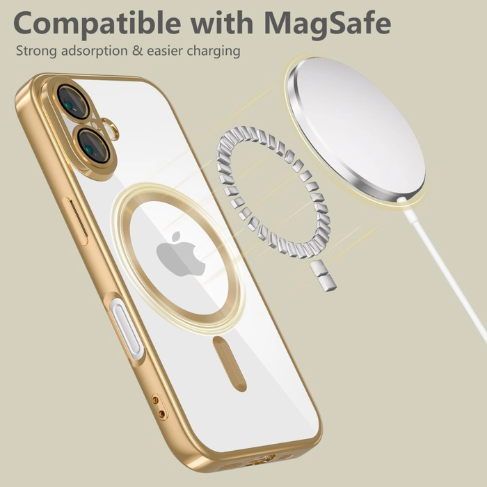 Tech-Protect MagFlex MagSafe Apple iPhone 17e / 16e Shiny Gold