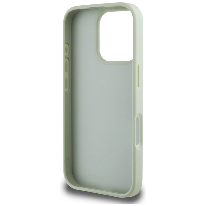 Guess Grained Big 4G Logo Small Classic Logo Apple iPhone 16 Pro green