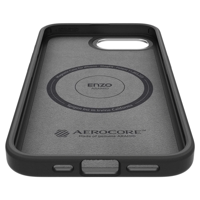 Spigen Enzo Aramid Mag MagSafe Apple iPhone 17e / 16e Matte Black