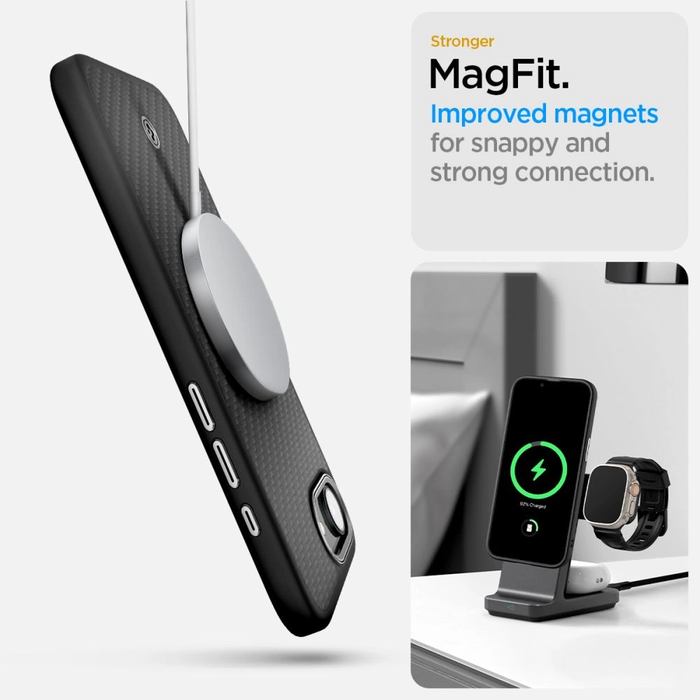 Spigen Enzo Aramid Mag MagSafe Apple iPhone 17e / 16e Matte Black