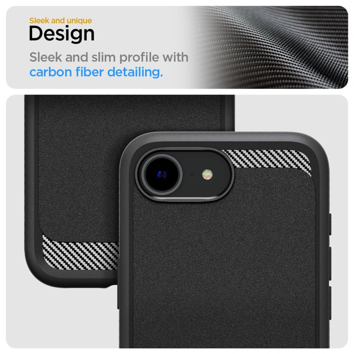 Spigen Rugged Armor Mag MagSafe Apple iPhone 17e / 16e Matte Black