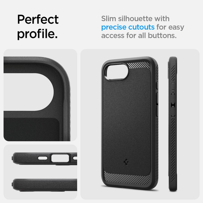 Spigen Rugged Armor Mag MagSafe Apple iPhone 17e / 16e Matte Black