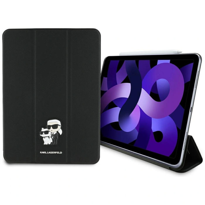 Karl Lagerfeld KLFC11RM24SAKCK Apple iPad Air 11" 2024 (6 gen) Book Cover Saffiano Magnetic Karl &Choupette black