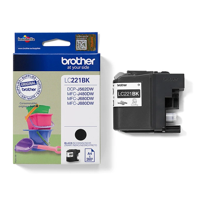 Γνήσιο Μελάνι Brother LC221BK Black