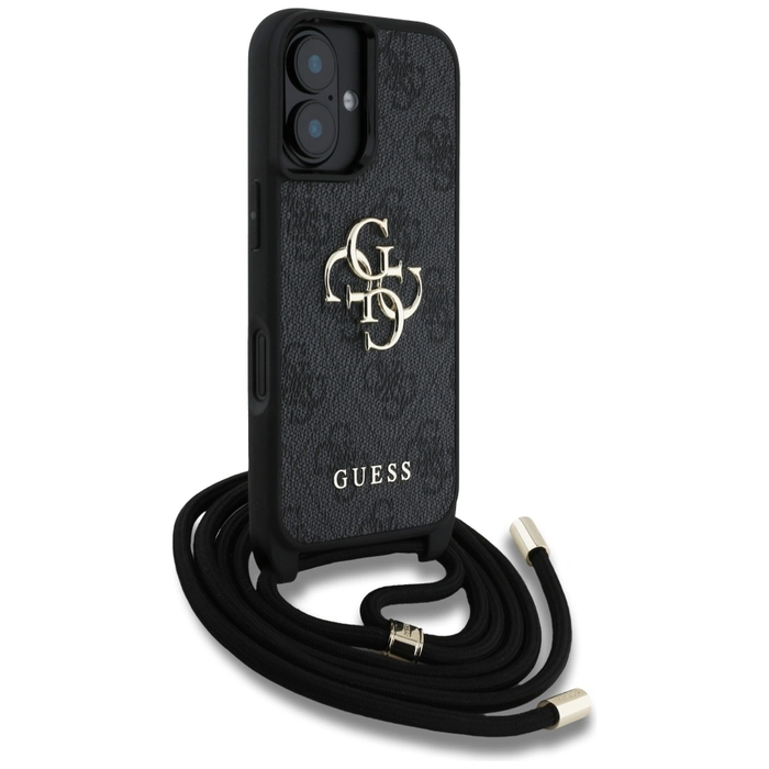 Guess 4G Big Logo Cord Stap Crossbody Apple iPhone 16 black