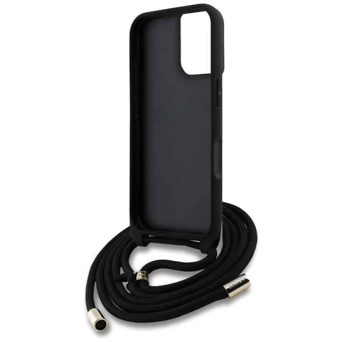 Guess 4G Big Logo Cord Stap Crossbody Apple iPhone 16 black