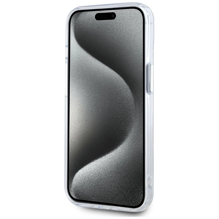 Karl Lagerfeld IML Metal Karl Head MagSafe Apple iPhone 15 Plus white