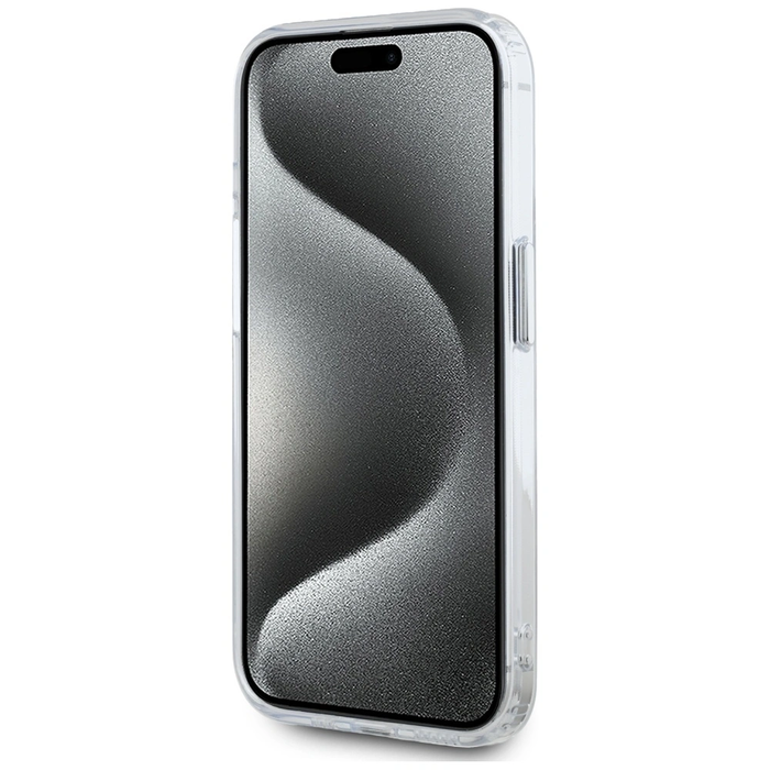 Karl Lagerfeld IML Metal Karl Head MagSafe Apple iPhone 15 Pro white