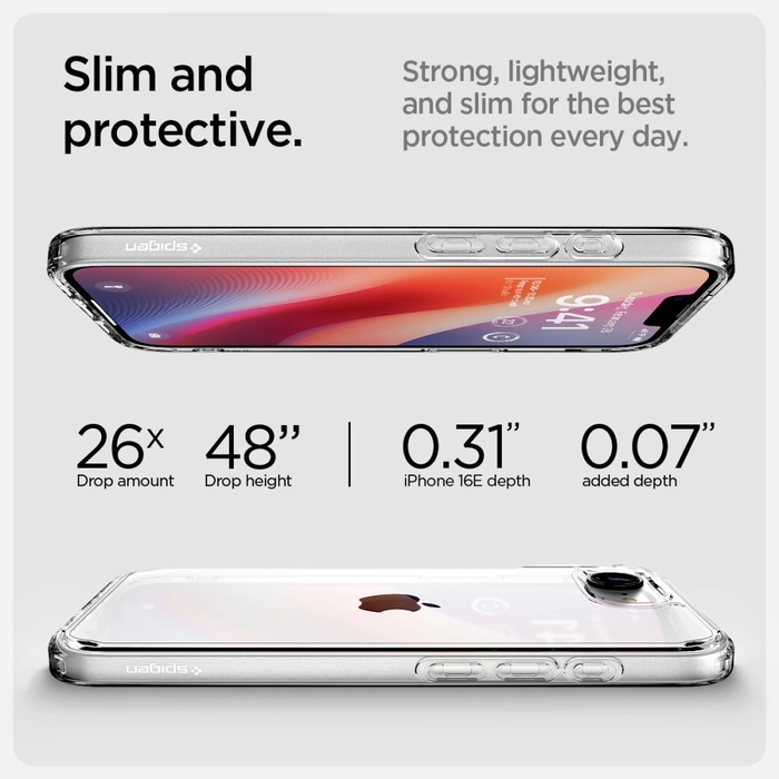 Spigen Ultra Hybrid Apple iPhone 17e / 16e Crystal Clear