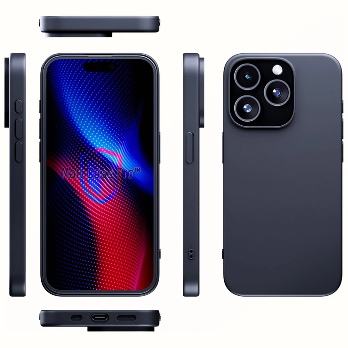 3MK Matt Case Pro Apple iPhone 15 Pro black