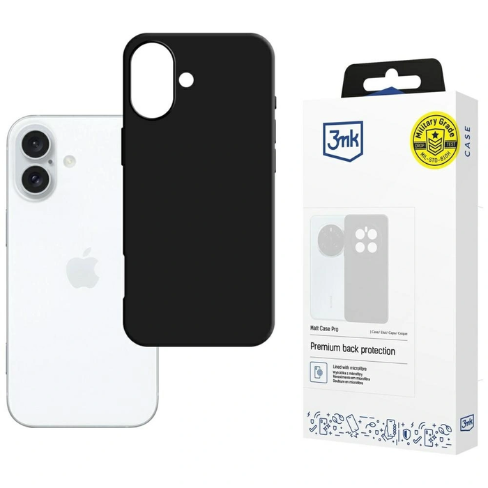 3MK Matt Case Pro Apple iPhone 16 Plus black