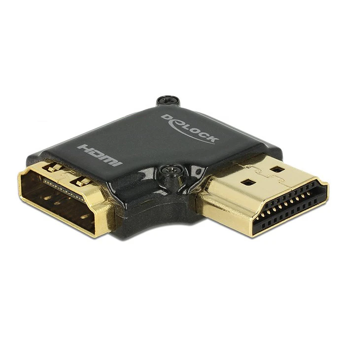 Αντάπτορας HDMI Delock θηλυκό σε αρσενικό 65661, High Speed, 90°, right