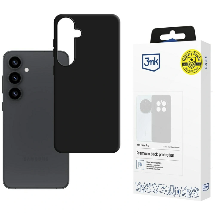 3MK Matt Case Pro Samsung Galaxy S25 black