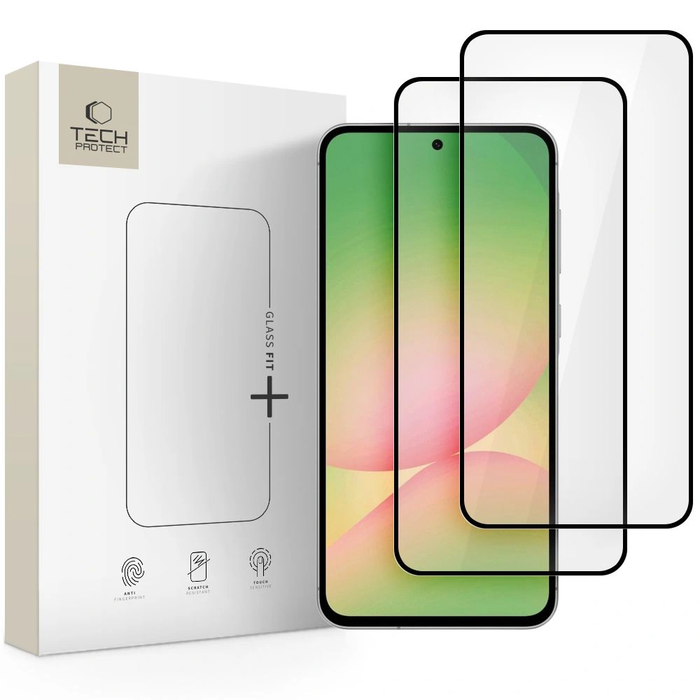 Tech-Protect Glass Fit+ Samsung Galaxy A36 / A56 / S24 FE 5G Black [2 PACK]