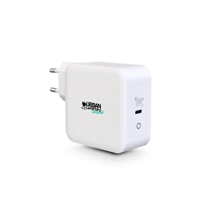 Φορτιστής Πρίζας Urban Factory + Καλώδιο USB-C GSC10UF Λευκό