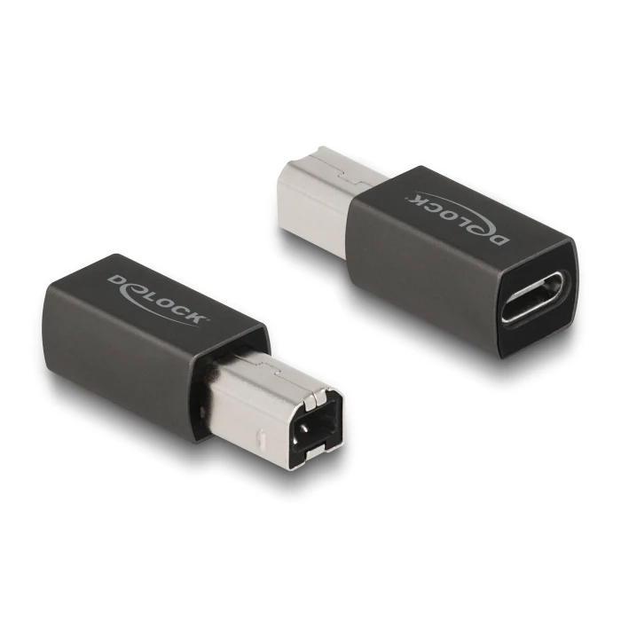 Αντάπτορας USB Delock USB-C θηλυκό σε USB Type-B αρσενικό 65839, γκρι