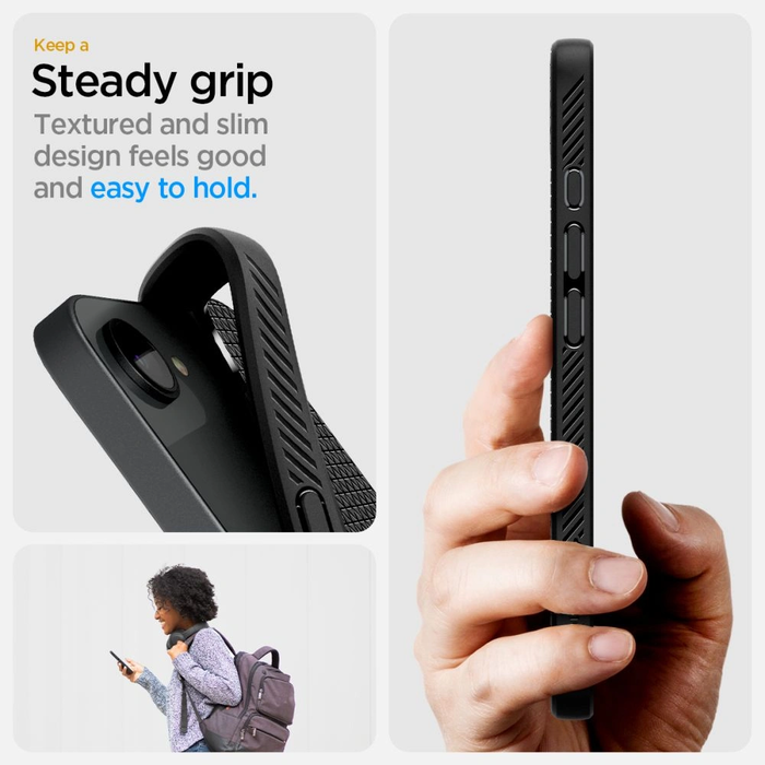 Spigen Liquid Air Mag MagSafe Apple iPhone 17e / 16e Matte Black