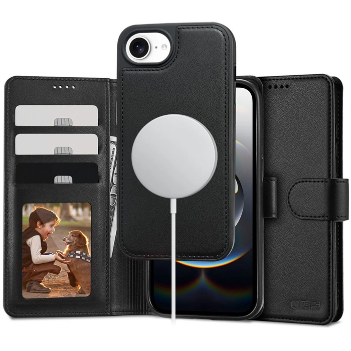 Tech-Protect Wallet MagSafe Apple iPhone 17e / 16e Matte Black