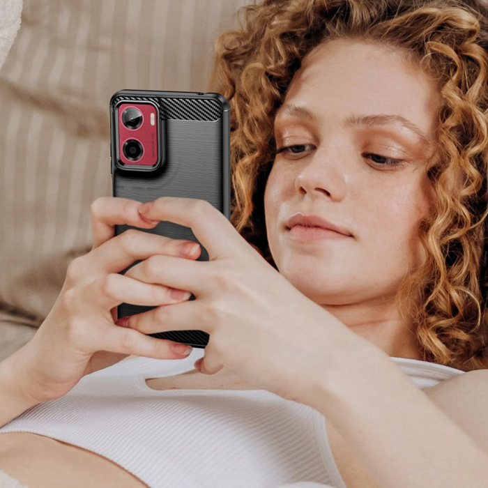 Tech-Protect TPUCarbon Motorola Moto G05 / E15 Black