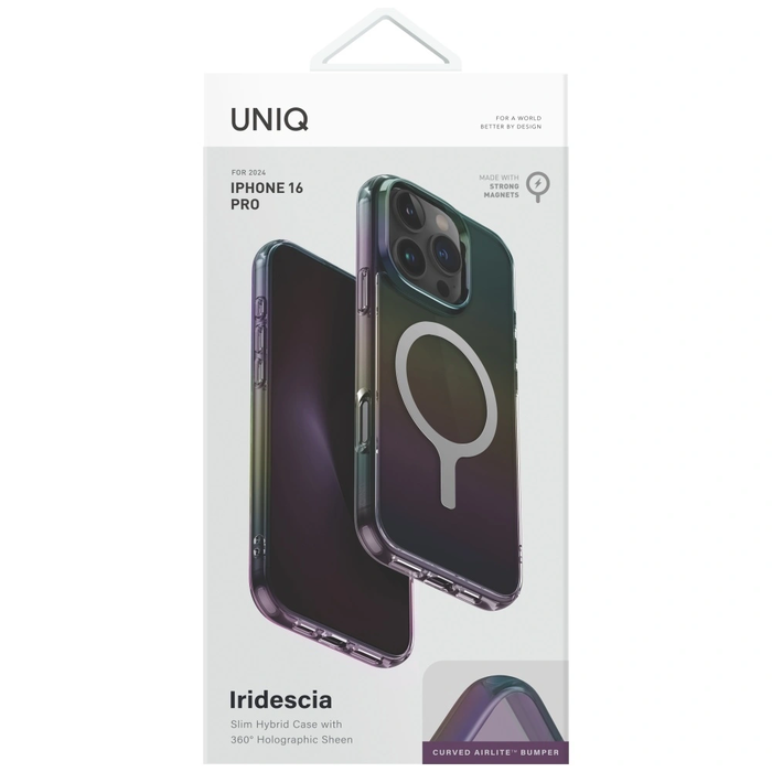 UNIQ Iridescia Apple iPhone 16 Pro Magclick Charging midnight