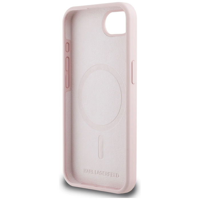 Karl Lagerfeld Silicone Karl&Choupette Heads MagSafe Apple iPhone 17e / 16e pink