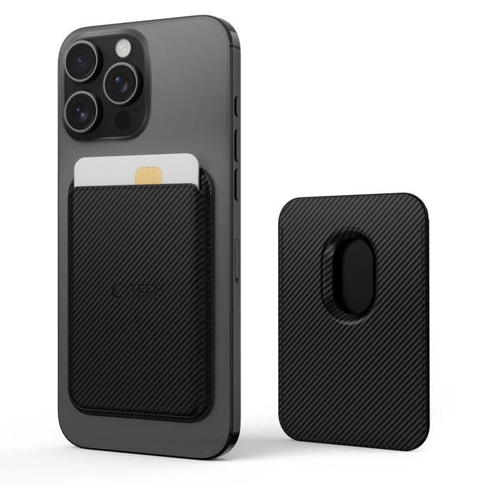 Tech-Protect Magwallet MagSafe Universal Magnetic Card Holder Carbon