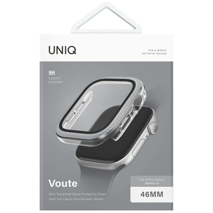 UNIQ Voute Apple Watch Series 10 46mm with glass silver