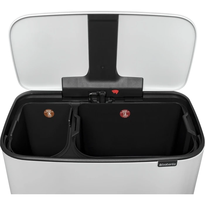 Brabantia Bo Recycling Bin with Pedal White 34L (MPN 121142)