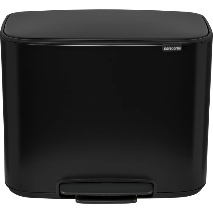 Brabantia Bo Pedal Bin - Black, 3 x 11 L