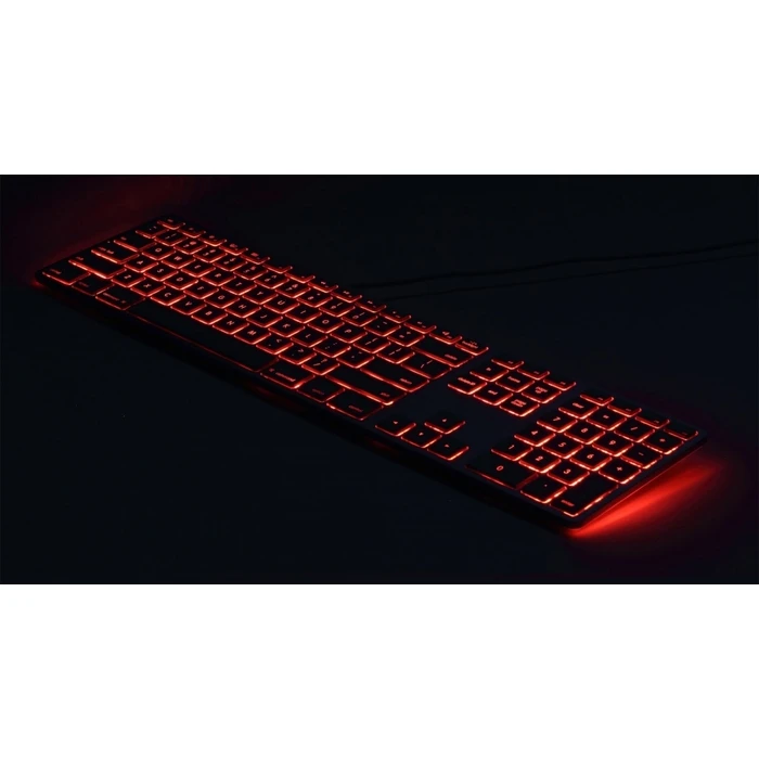 Πληκτρολόγιο Ενσύρματο Matias Aluminum Mac Backlit Rgb Space Gray