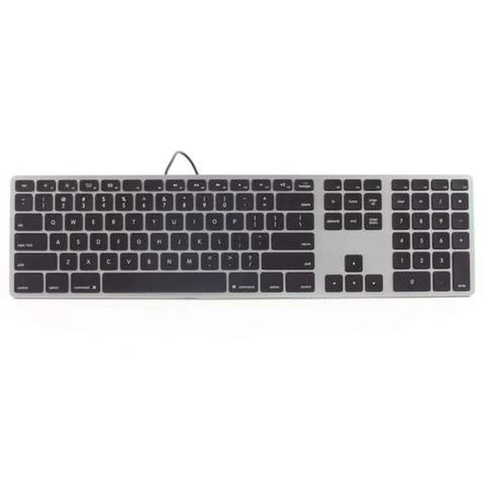 Πληκτρολόγιο Ενσύρματο Matias Aluminum Mac Backlit Rgb Space Gray