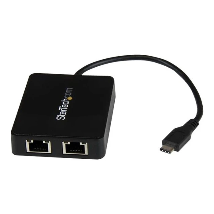 Κάρτα Δικτύου USB StarTech USB-C to Dual-Gigabit Ethernet Adapter with USB (Type-A) Port