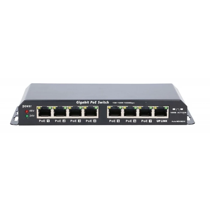 Network Switch Extralink Gigabit Poe 8-7 Port 24v 60w